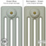 CI-RC-GREEN-009 - Richmond Green 4 Column Victorian Cast Iron Radiator H760mm x W278mm CI-RC-GREEN-009 - Richmond Green 4 Column Victorian Cast Iron Radiator H760mm x W278mm